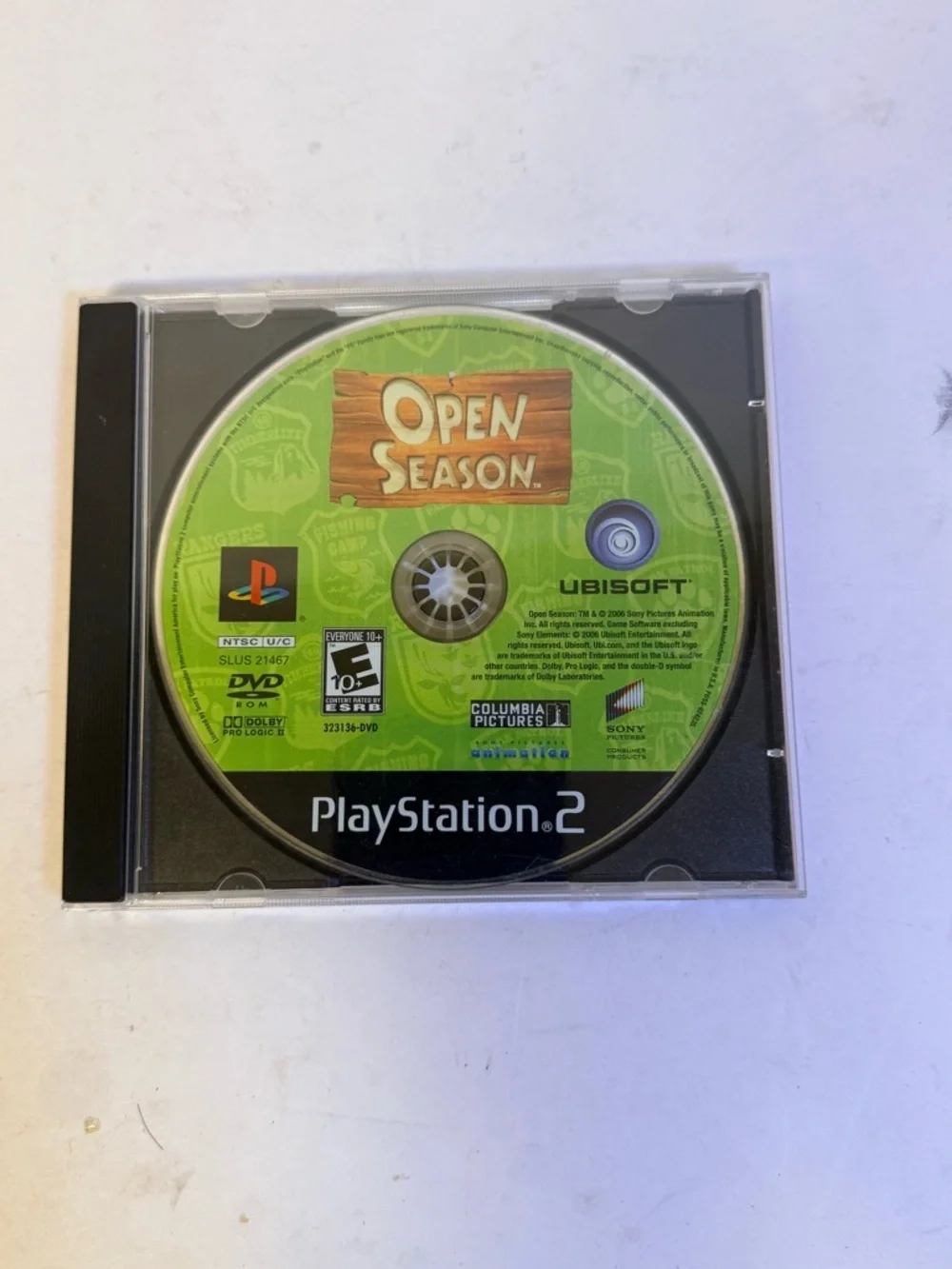 Sony PlayStation 2 Open Season Disc - Green Artwork
